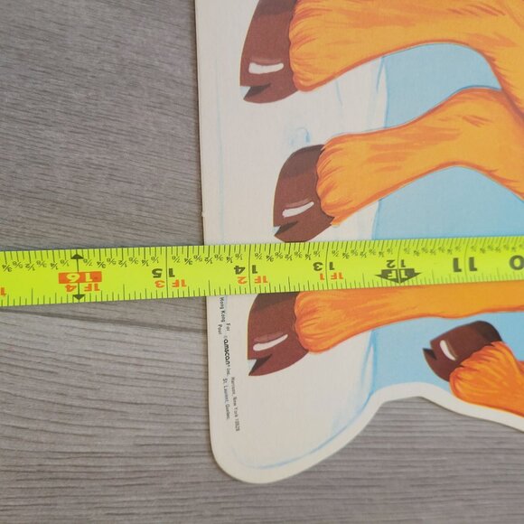 Vintage Amscan Rudolph Reindeer Cardboard Cutout Decoration 15" X 8" - Picture 5 of 6